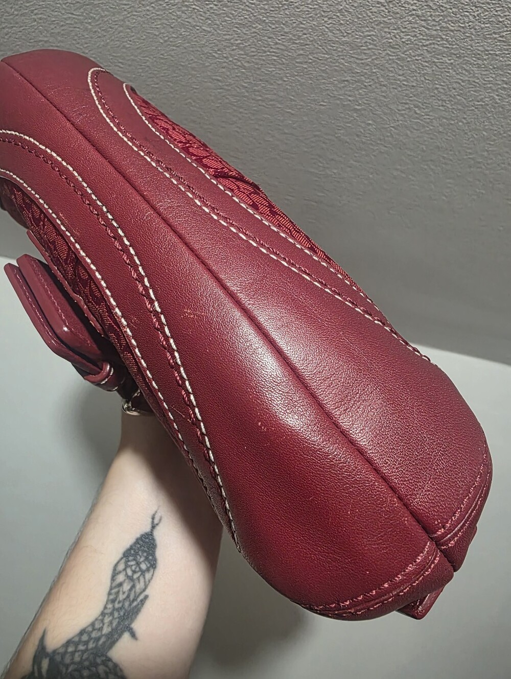 Red COACH Soho + Matching Wallet - Picture 8 of 12